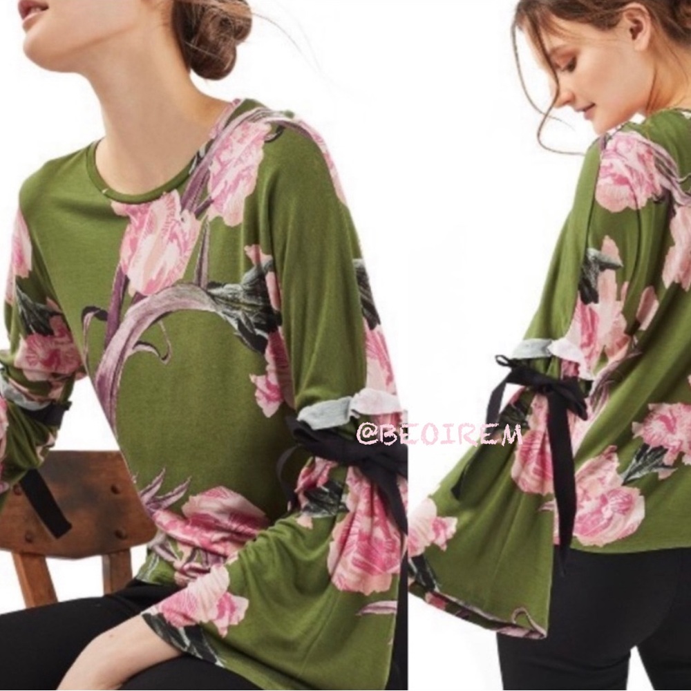 NwT🌷T0PsH0P Fl0rAl TiE TeE - Picture 8 of 13
